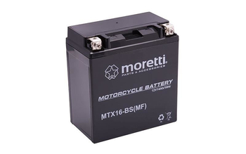 Akumulator Moretti AGM (Gel) MTX16 BTX16 YTX16-BS
