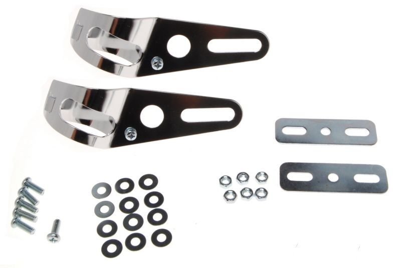 Owiewka z reflektorem kwadrat lampa h4 e11 czarna