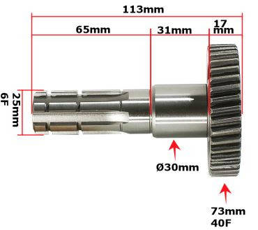 Wałek zdawczy atv 150 gy fuxin diablo