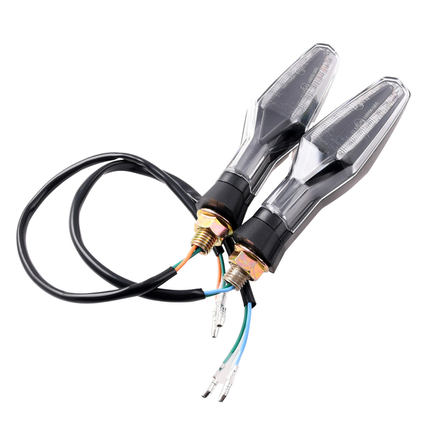 Kierunkowskazy mini strzałki Led czarne V31 homologacja E11