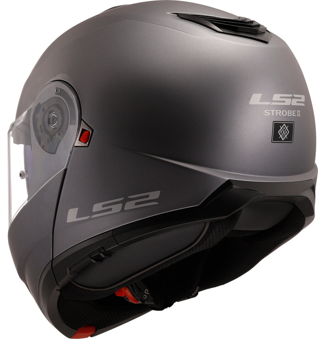 Kask szczękowy LS2 FF908 STROBE II SOLID MATT TITANIUM homologacja ECE 22.06