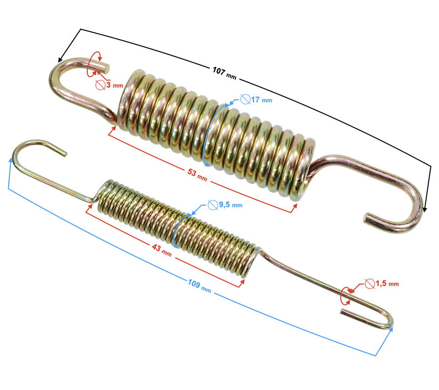 Sprężyna podpory bocznej do motocykla Barton Classic 125