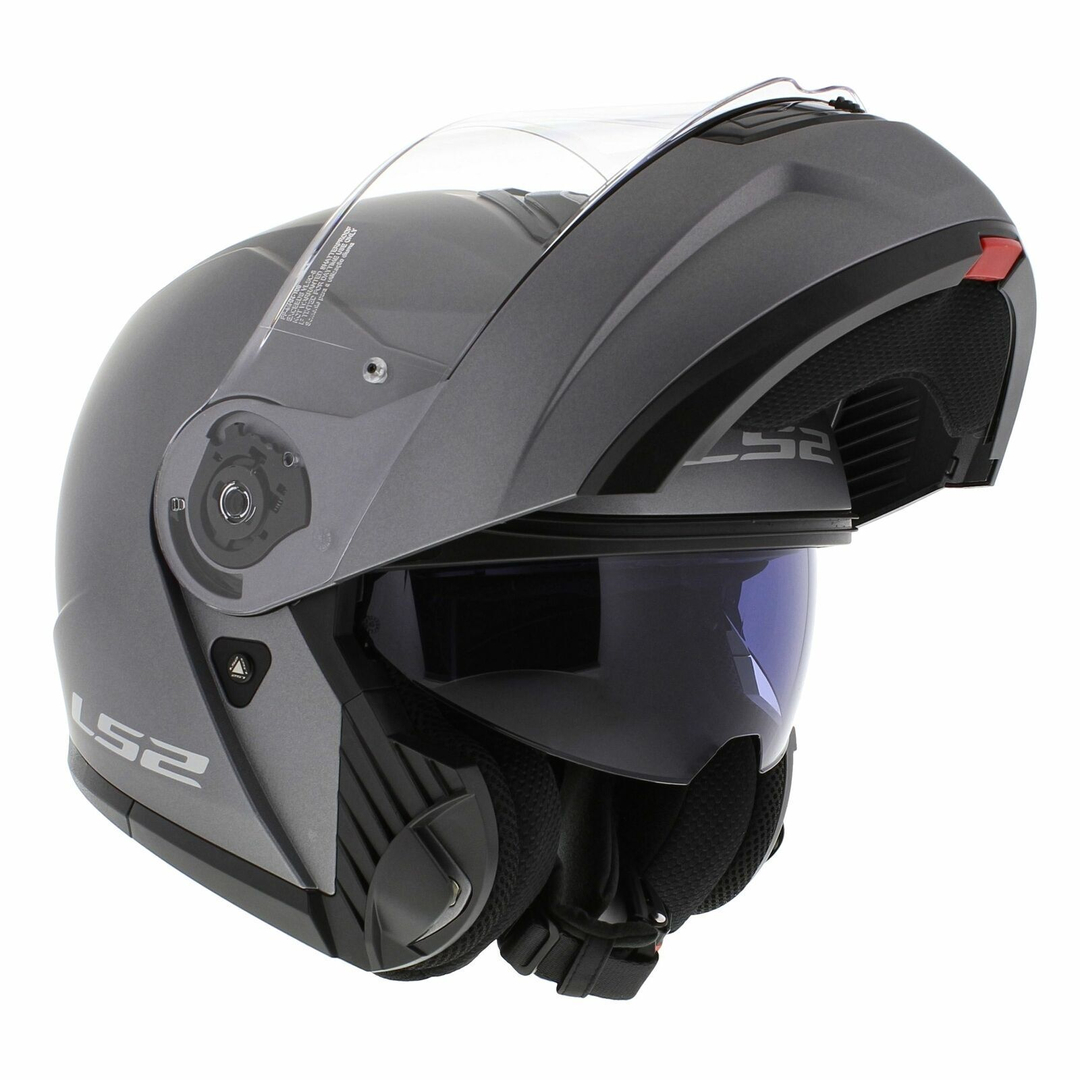 Kask szczękowy LS2 FF908 STROBE II SOLID MATT TITANIUM homologacja ECE 22.06