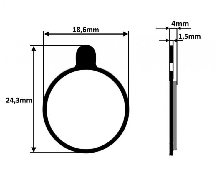 Klocki hamulca rower tarczowe półmetaliczne zoom