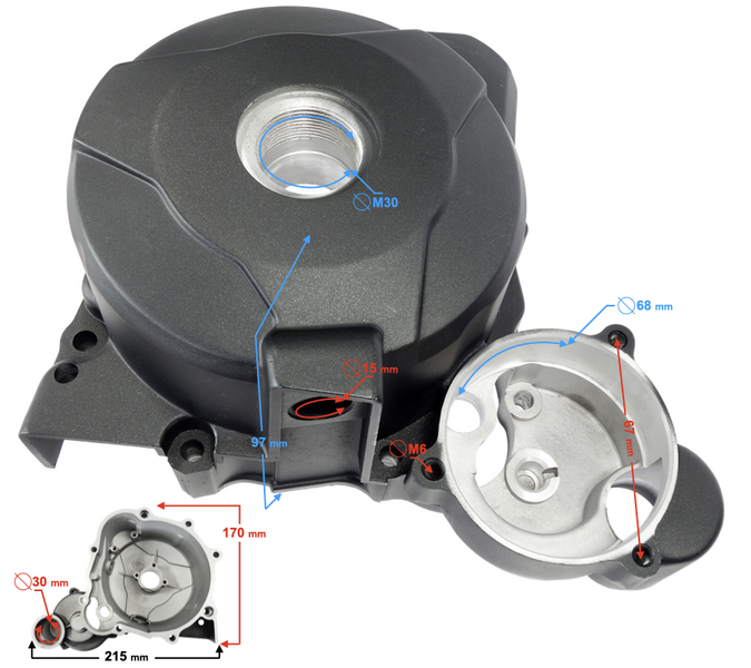 Pokrywa iskrownika do silnika 250cc 4T