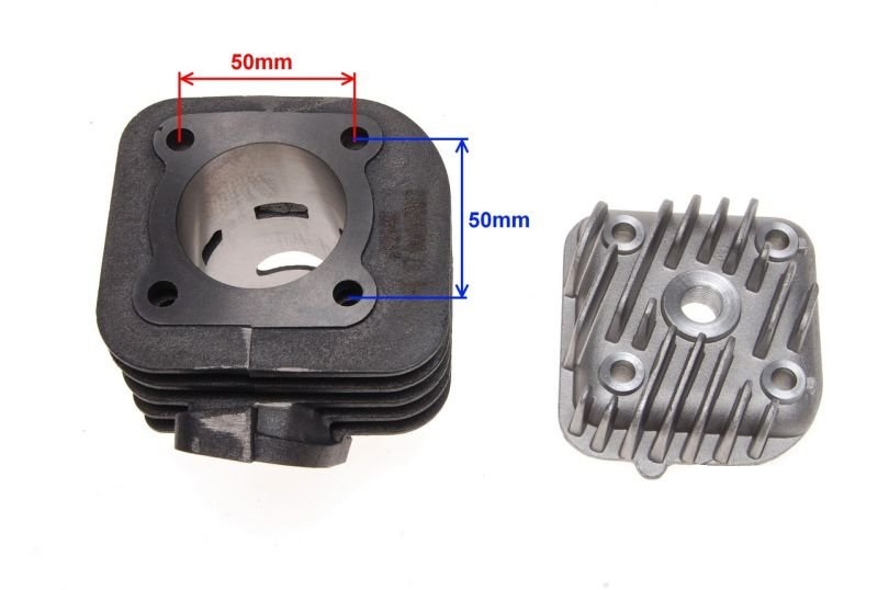Cylinder 70cc 47mm głowica 2T Barton Zipp Romet Sym Keeway Aprilia MBK KTM
