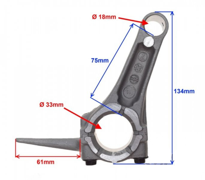 Korbowód oryginał do silnika GX270 Honda, Gokart itp.
