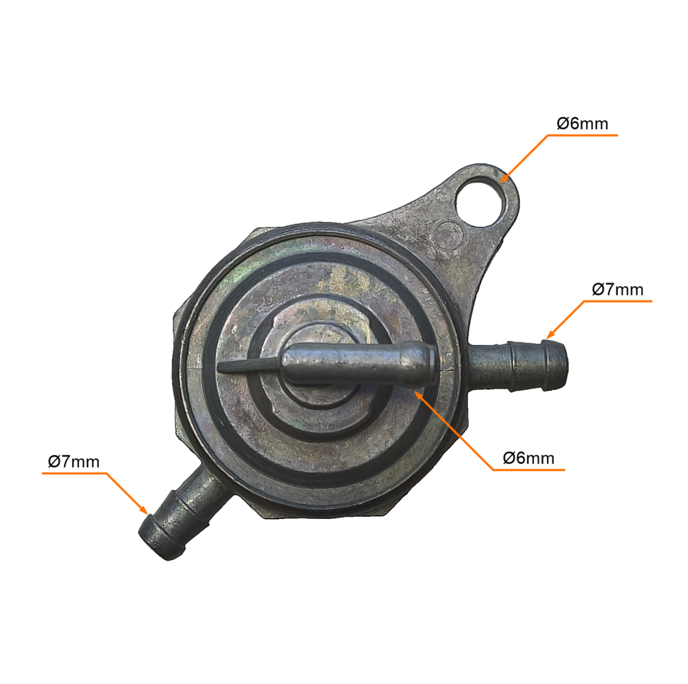 Kranik paliwa 3-kanałowy 2T 4T uniwersalny Peugeot Romet Router SYM Zipp