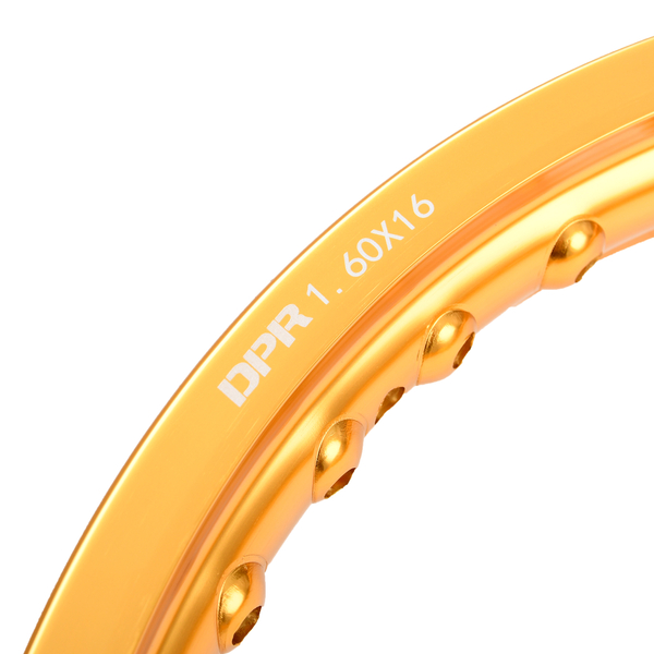 Obręcz koła 1,60x16 aluminiowa złota Simson DPR Classic