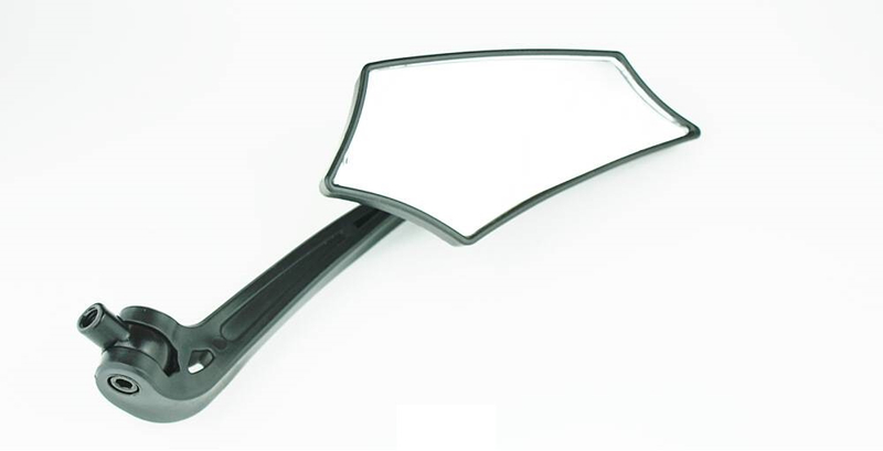 Lusterka motocyklowe czarne ostre gwint M10 kpl