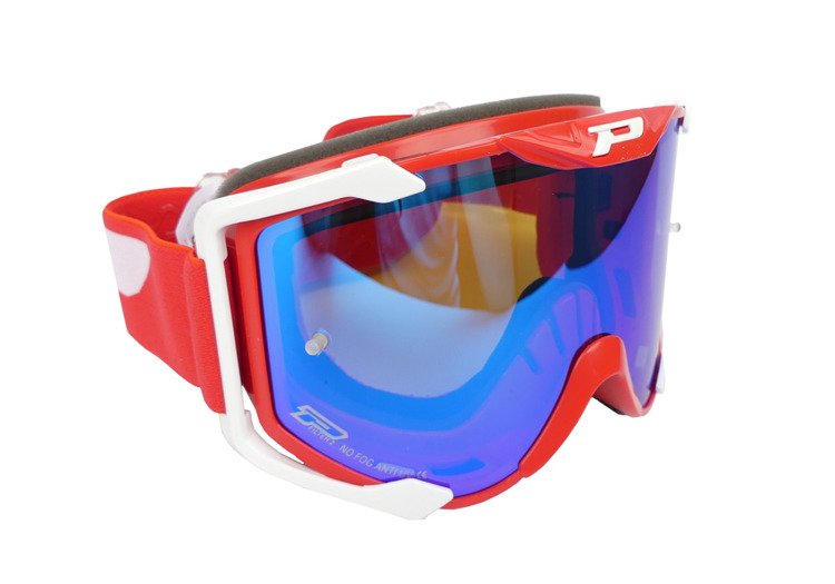 PROGRIP MENACE gogle czerwone 2 szyby gratis anty