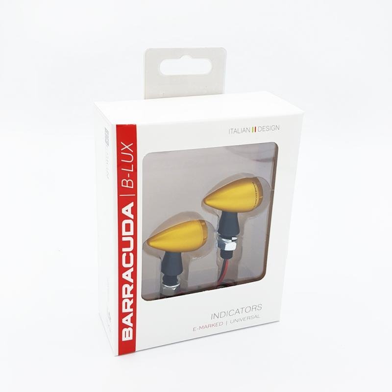 Kierunkowskazy S-LED B-LUX Złote Barracuda Para