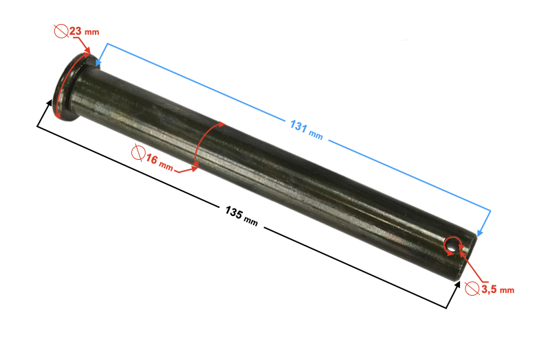 Oś podpory centralnej Cafe Racer