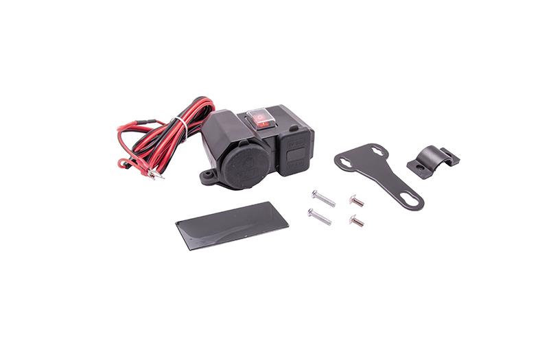 Gniazdo zapalniczki na kierownicę do motocykla USB