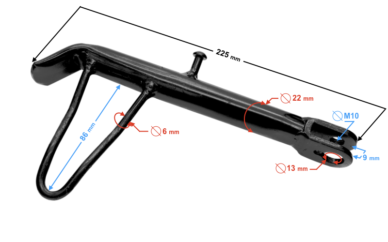 Podpora stópka boczna do skutera Barton E-Max