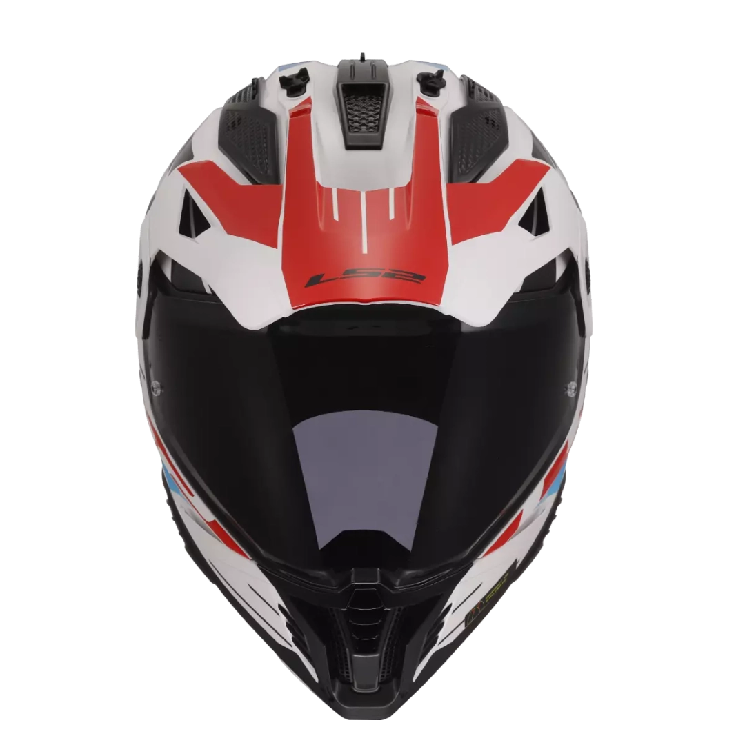 Kask LS2 MX702 Pioneer II Namib White Blue Red homologacja 22.06