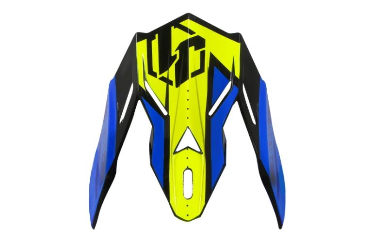Daszek kasku JUST1 J38 BLADE Black-Yellow-Red-Blue