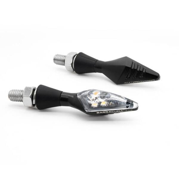 Kierunkowskazy X-LED B-LUX Czarne Barracuda Para