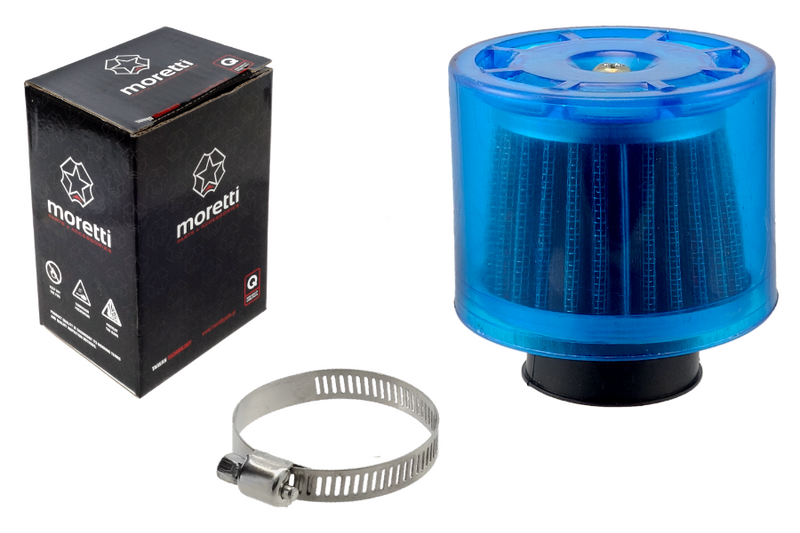 Filtr powietrza stożkowy niebieski średnica 38mm