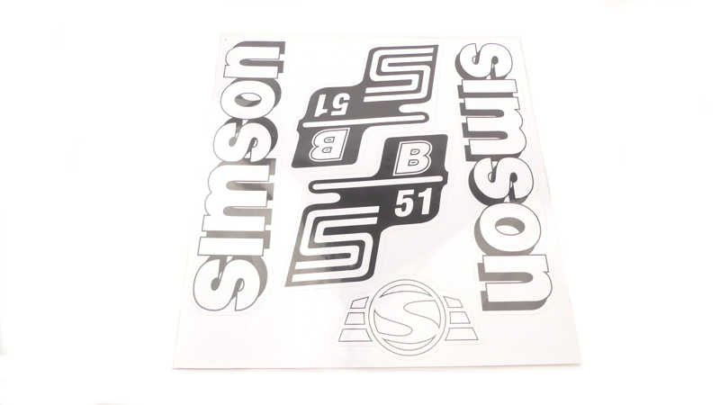 Naklejka naklejki Simson S51B Białe kpl IFA