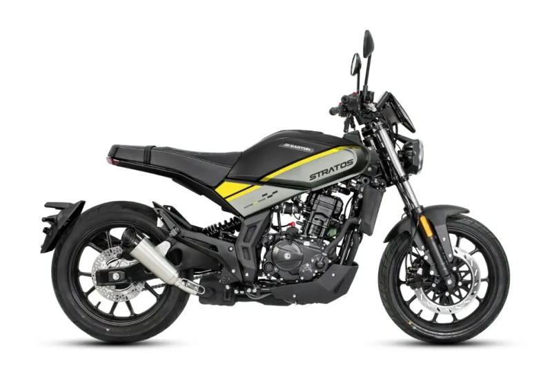Motocykl Barton Stratos 125 czarno żółty