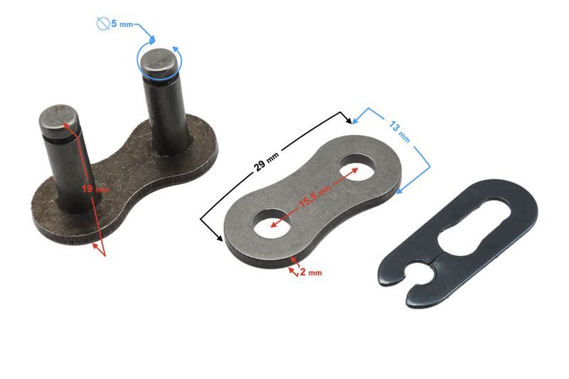 Zapinka łańcucha 520 BEZ O-RING