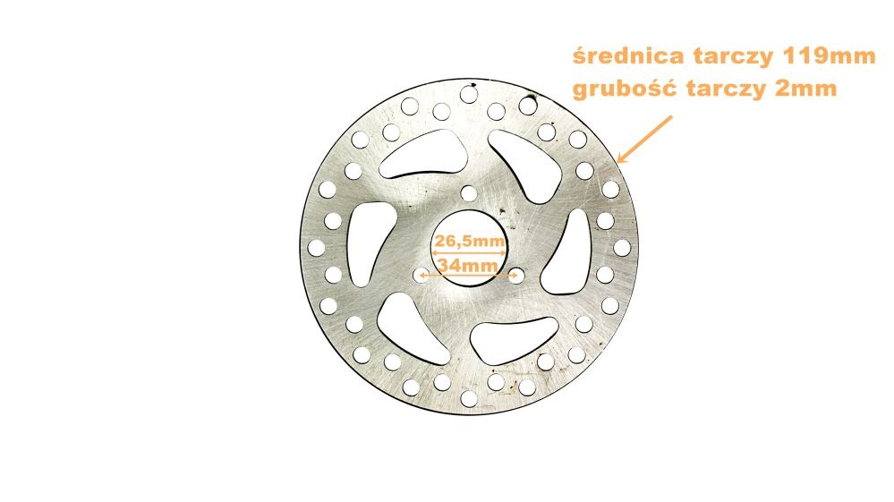 Tarcze hamulcowe przód + tył Mini Pocket Minibike 50