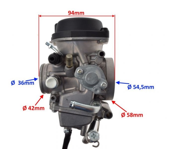 Gaźnik quad atv Yamaha Raptor Yfm Kawasaki Kfx