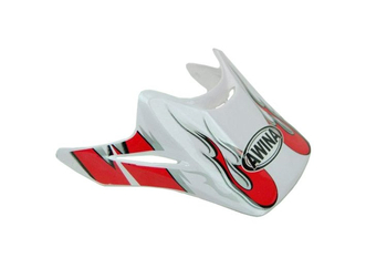 Daszek kasku enduro awina aj036 biało-czerwony