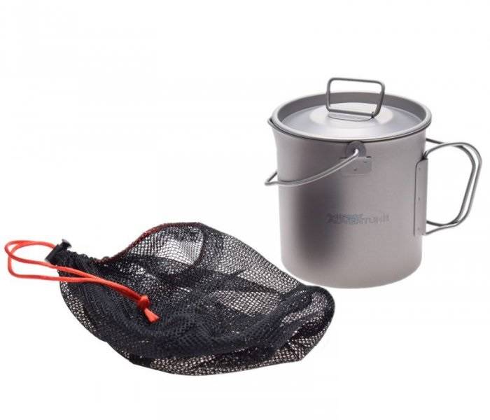 Kubek garnek tytanowy siatka kemping camping