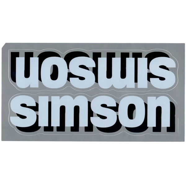 Naklejki zbiornika Simson biało / czarno / srebrne 2 sztuki Węgry