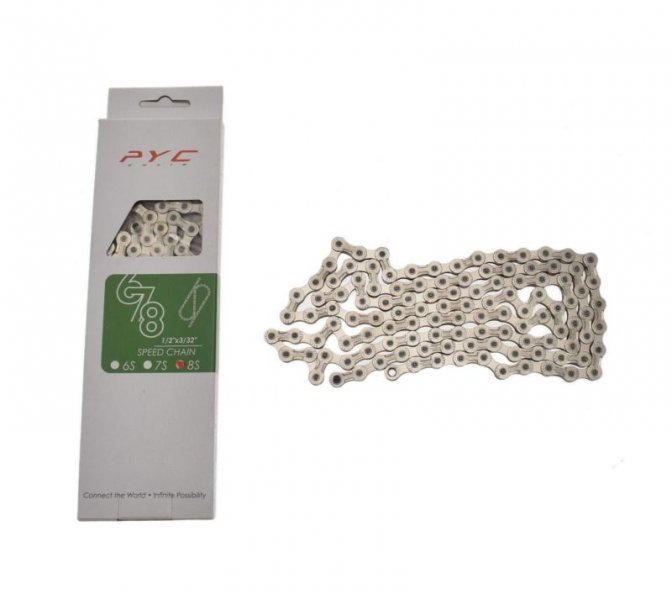 Łańcuch Rowerowy 8 RZ. PYC P8001 1/2 x 3/32 116L