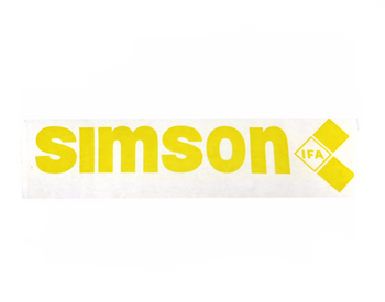 Naklejka simson s51 s50 s53 ifa na zbiornik żółta