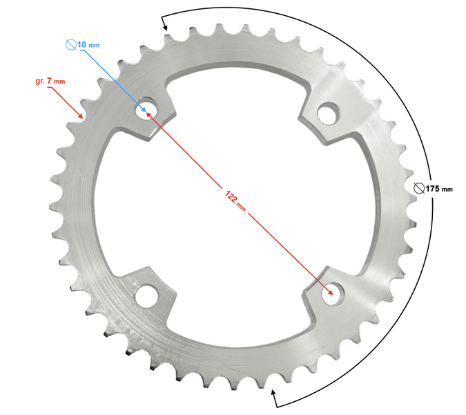 Zębatka Tył Tylna Quad ATV Benyco Pentora