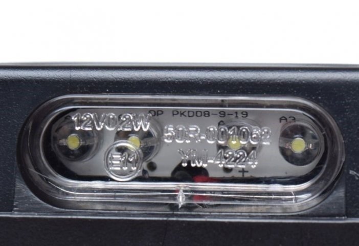 Podświetlenie tablicy rejestracyjnej led czarne