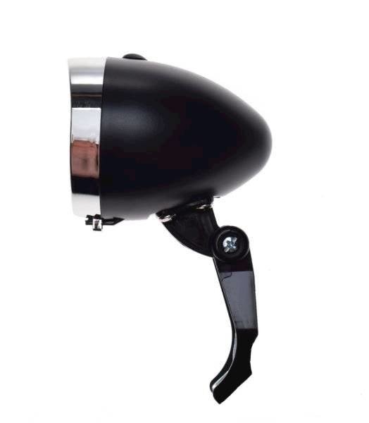 Lampa rowerowa przód retro 3 led czarna