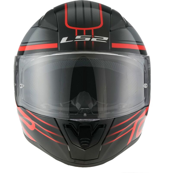 Kask integralny LS2 FF353 RAPID II CIRCUIT BLACK RED homologacja ECE 22.06