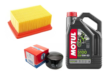 Filtr oleju powietrza olej Meiwa HF164 Motul 15w50 BMW C 600 650 12-21r