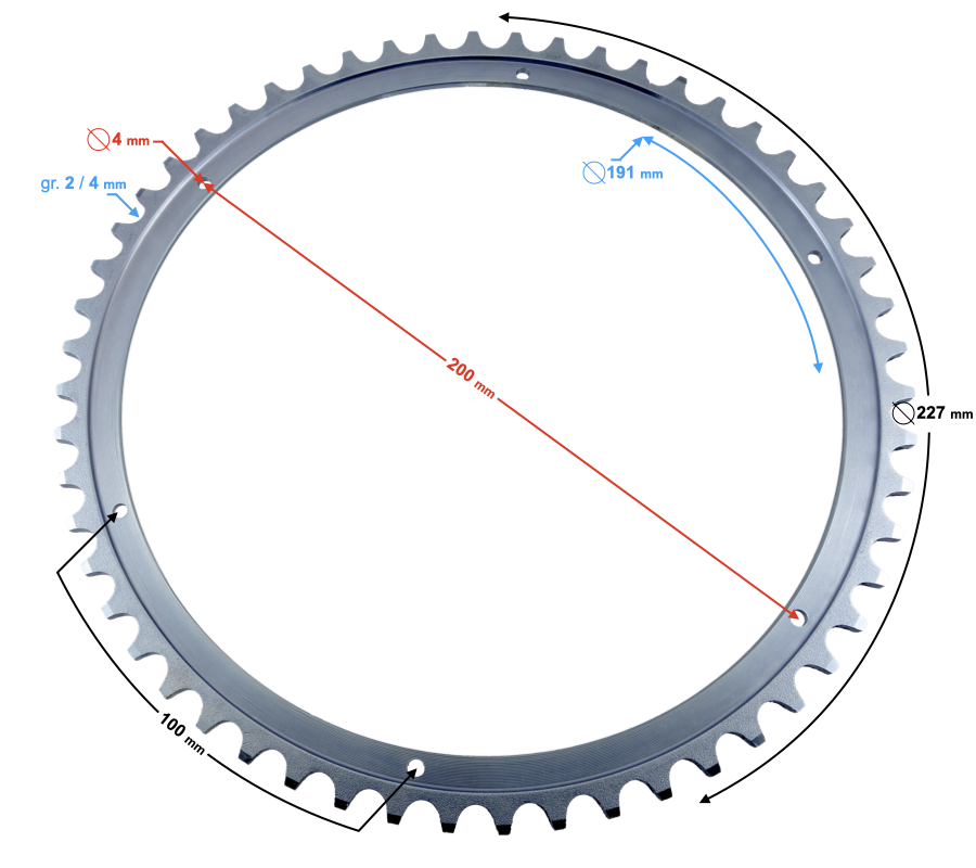 Zębatka tył tylna Jawa Ogar Mustang 50 415 55z
