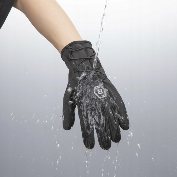 ROCKBROS Rękawiczki rowerowe ocieplane S077-6BK