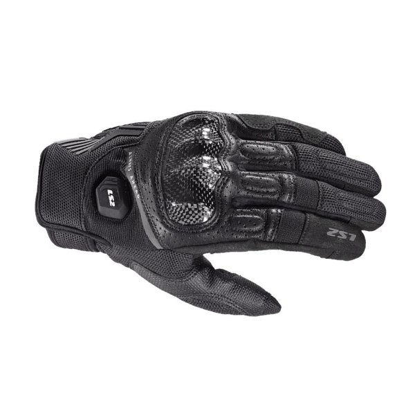 Rękawice motocyklowe męskie LS2 Atom Man Black