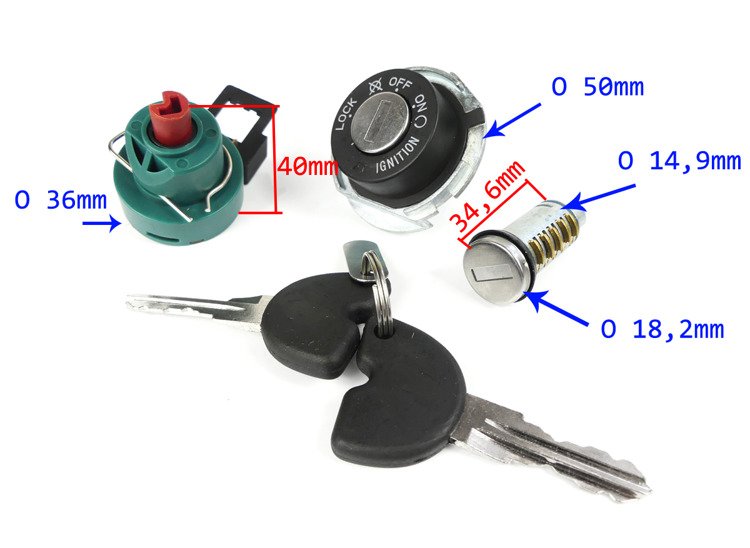 Stacyjka zamek kluczyki kpl Piaggio Fly 125 