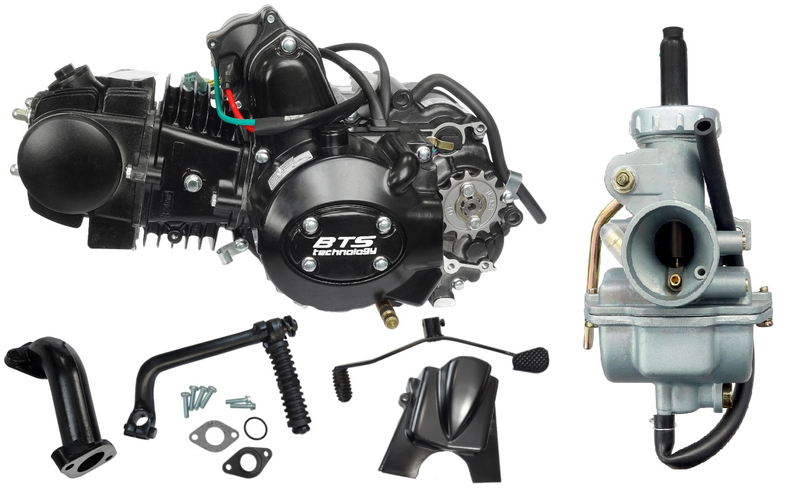 Silnik BTS 154FMI 125cc + gaźnik PZ22 Enduro Cross Junak Barton Romet Zipp