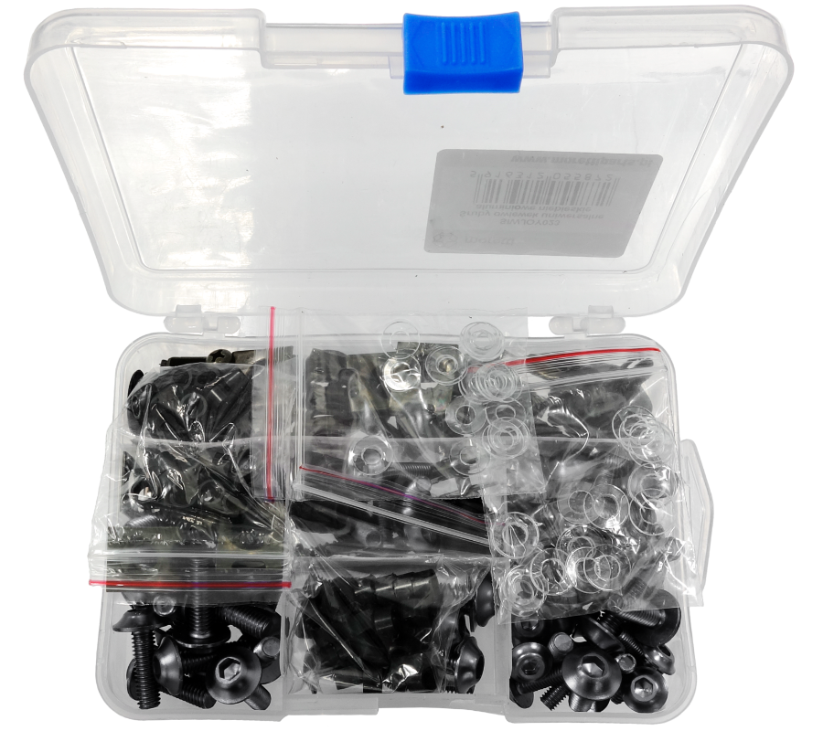 Śruby owiewek z Blaszkami do Owiewki Skuter Quad Zestaw 193szt