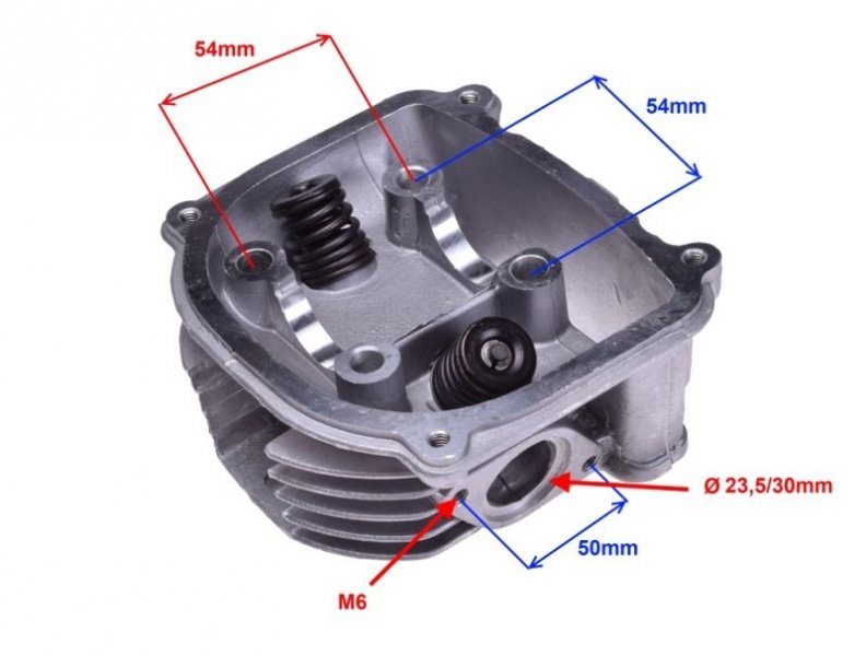 Głowica cylindra 125ccm skuter 4T GY6 Romet Junak Ferro Zipp Barton