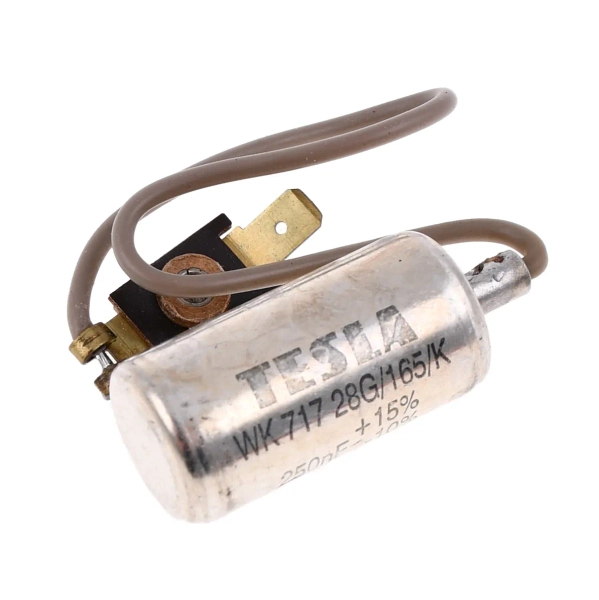Kondensator zapłonu z przewodem Jawa 50 Tesla Czechy