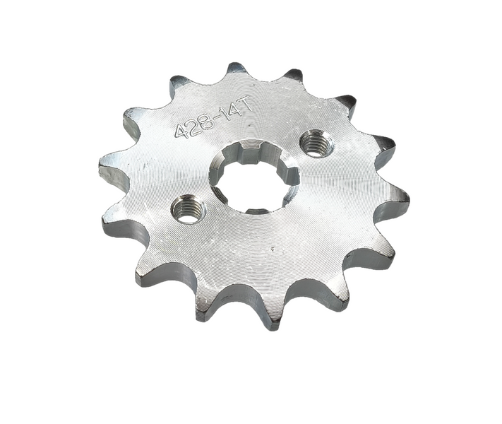 Zębatka zdawcza przód 14z 428 środek 17mm + zabezpieczenie quad atv cross