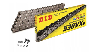 Łańcuch napędowy DID 530VX3/120 X-Ring Honda CBF Kawasaki H2 Triumph Tiger