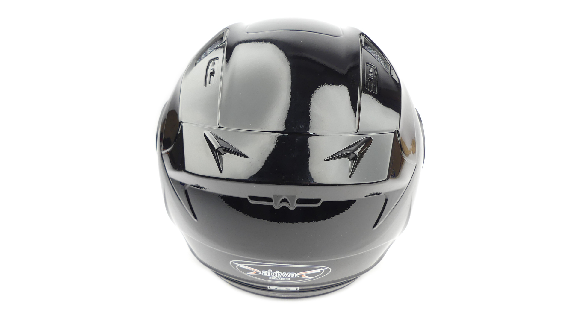 Kask otwarty czarny połysk skuter motorower