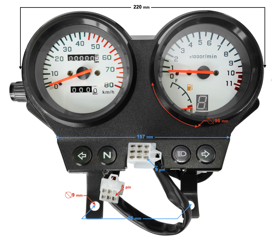 Licznik Prędkościomierz Barton Fighter 2 Router WS